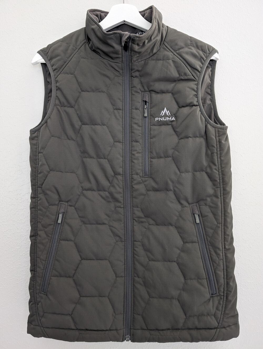 Pnuma Insulator Quilted Vest Mens Small Hunting Puffer Layering Gorpcore Gray